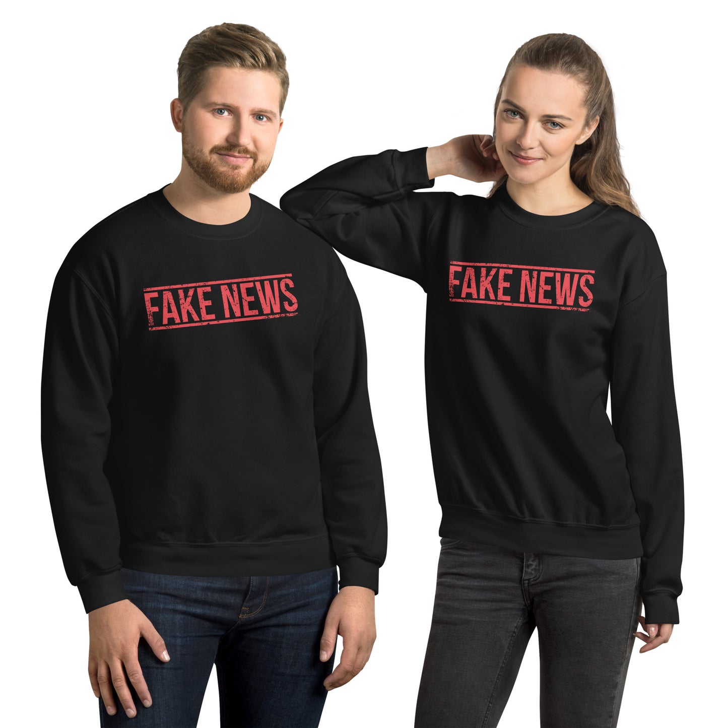 FAKE NEWS USA Unisex Sweatshirt Pre-Shrunk