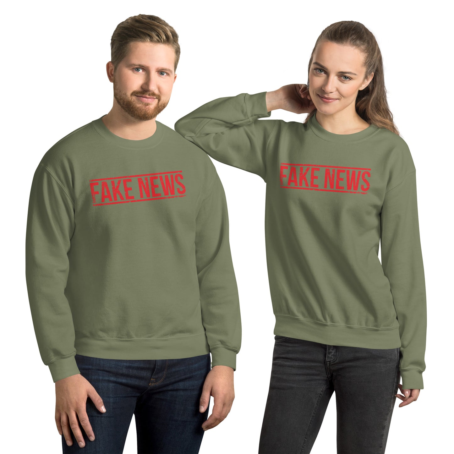 FAKE NEWS USA Unisex Sweatshirt Pre-Shrunk