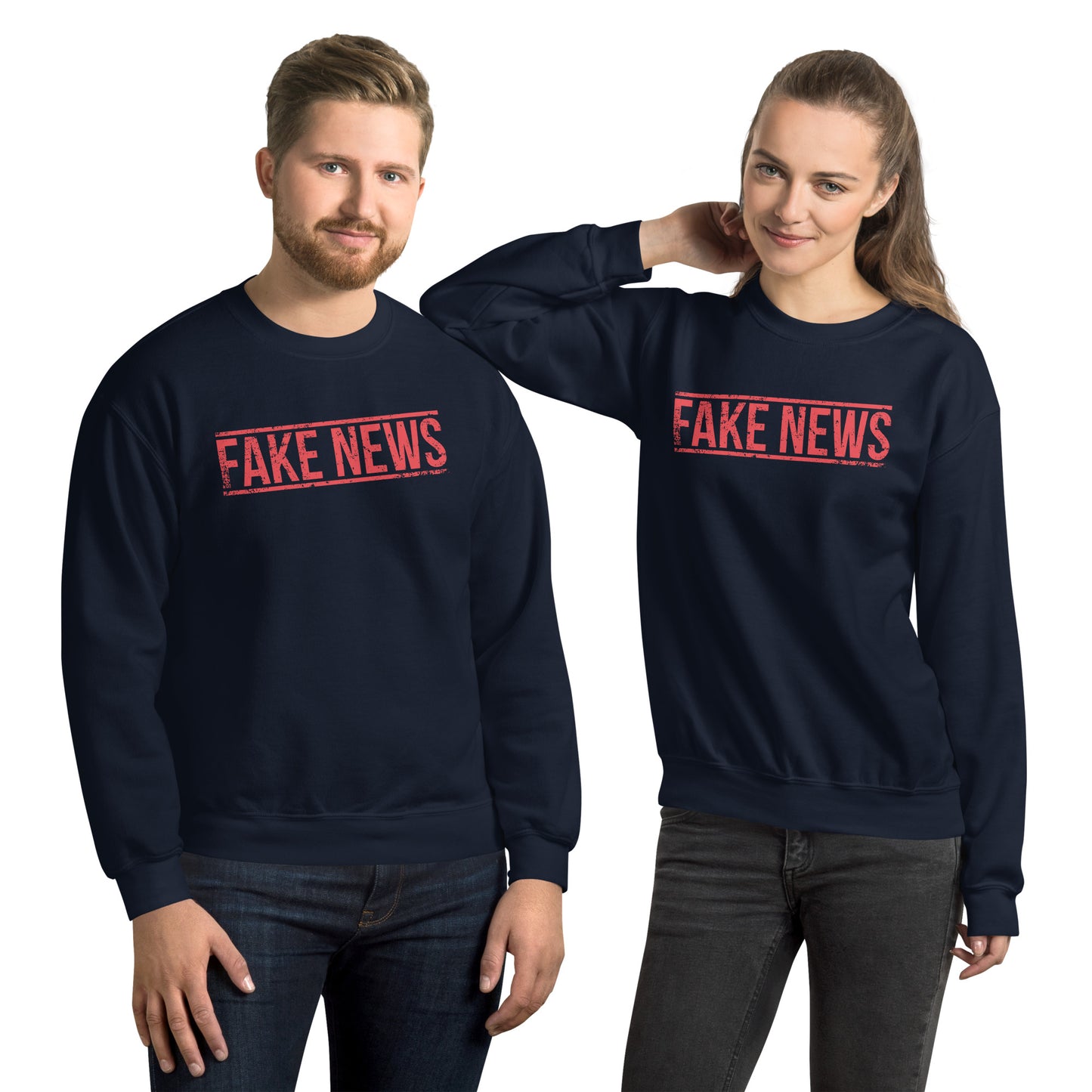 FAKE NEWS USA Unisex Sweatshirt Pre-Shrunk