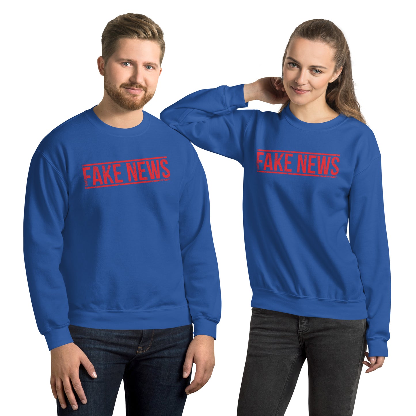FAKE NEWS USA Unisex Sweatshirt Pre-Shrunk