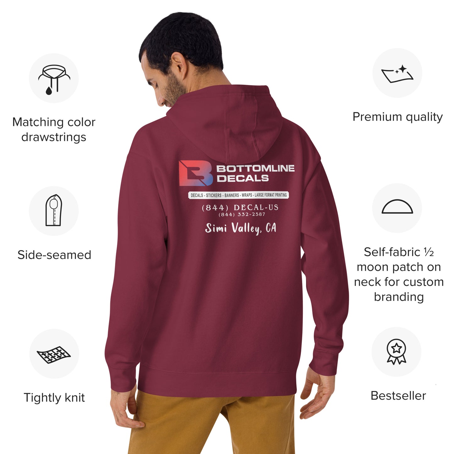 Bottomline Decals - Unisex Hoodie