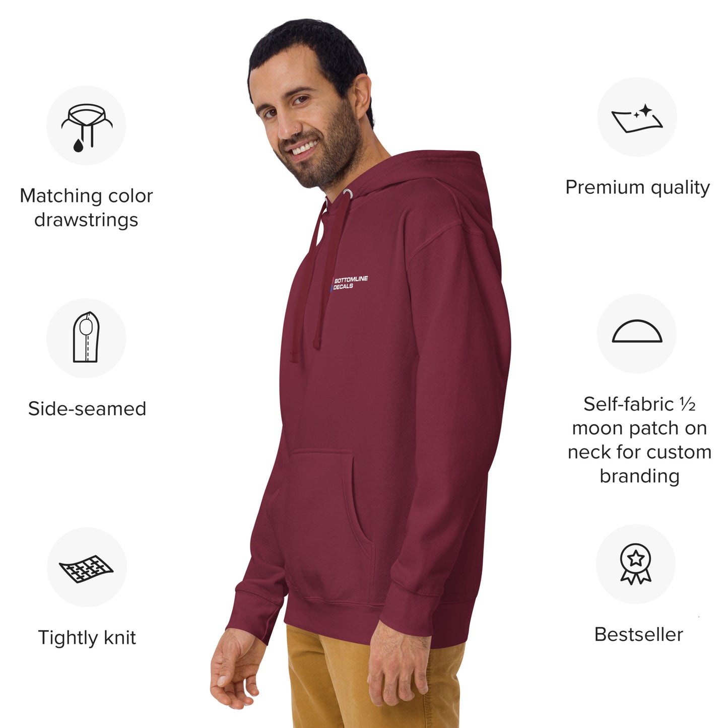 Bottomline Decals - Unisex Hoodie