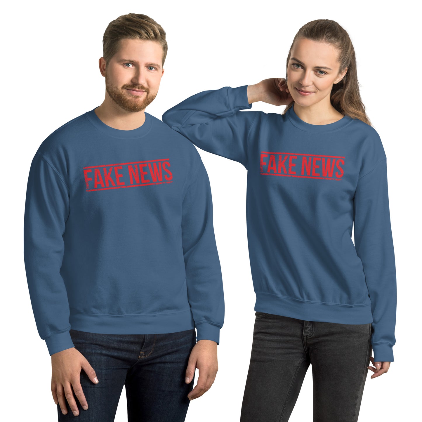 FAKE NEWS USA Unisex Sweatshirt Pre-Shrunk
