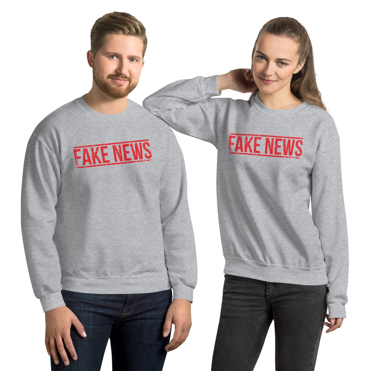 FAKE NEWS USA Unisex Sweatshirt Pre-Shrunk